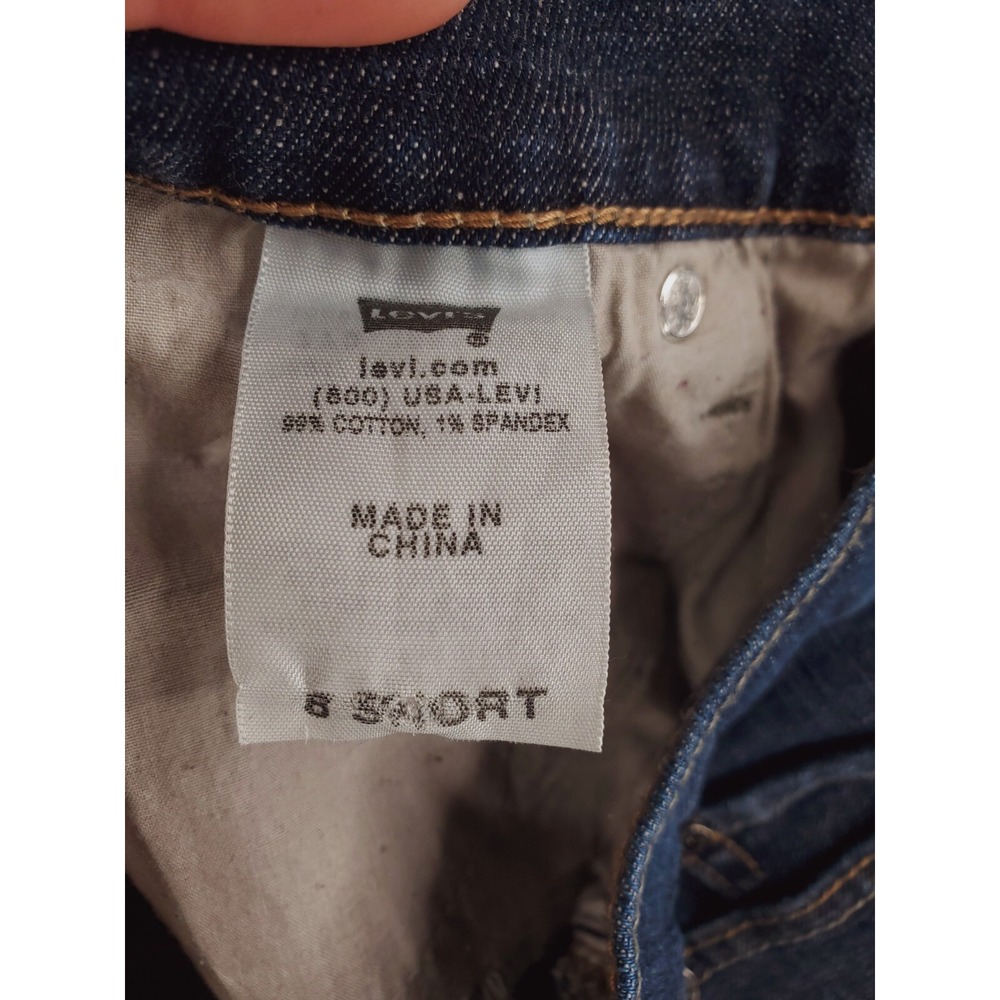 Levis 512 Jeans Womens 8 Short Perfectly Slimming Bootcut Flap Pocket Stretch - Picture 8 of 14